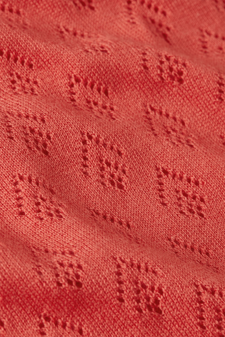 King Louie Nicky Top Mateo Knit Tweed Orange #farve_tweed-orange
