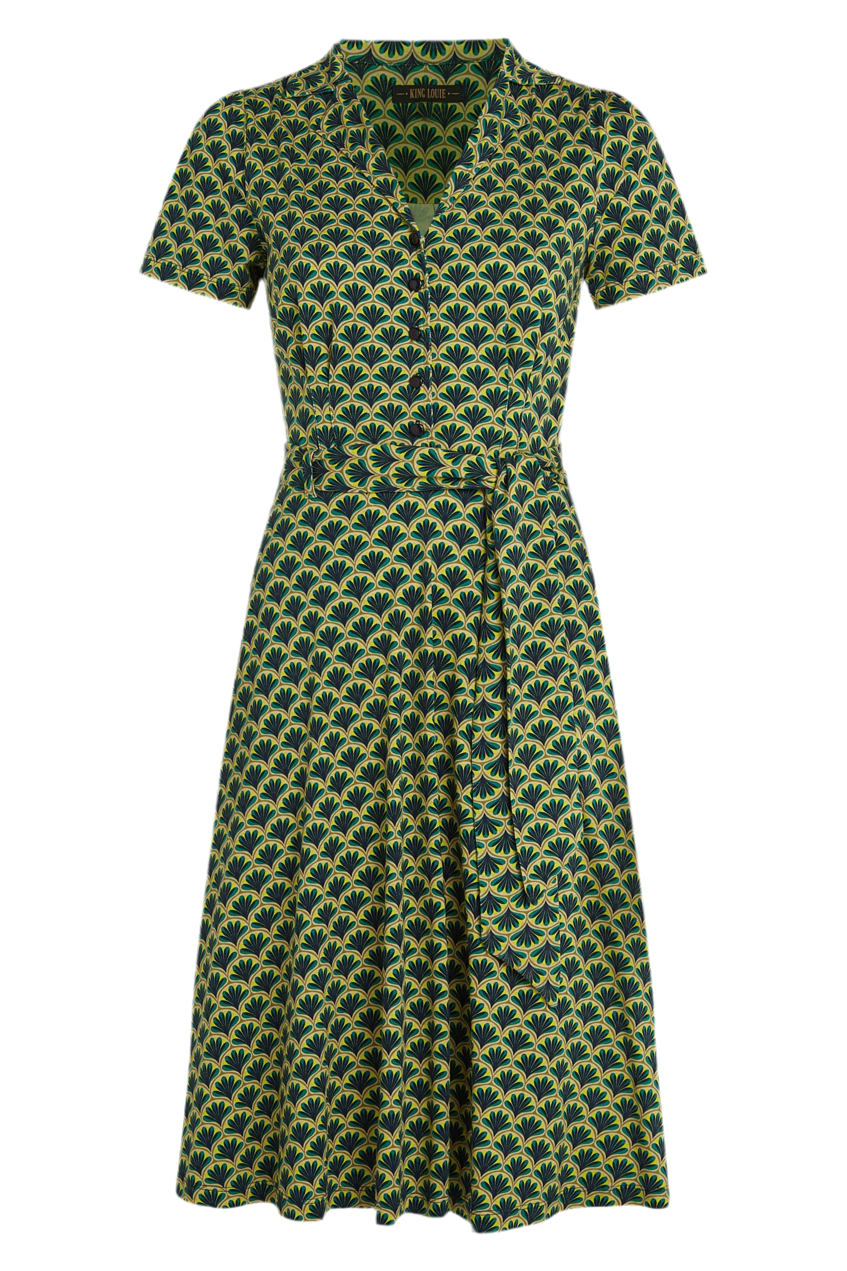 King Louie Sheeva Dress Touche #farve_beacon-blue