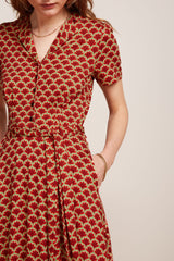 King Louie Sheeva Dress Touche #farve_true-red