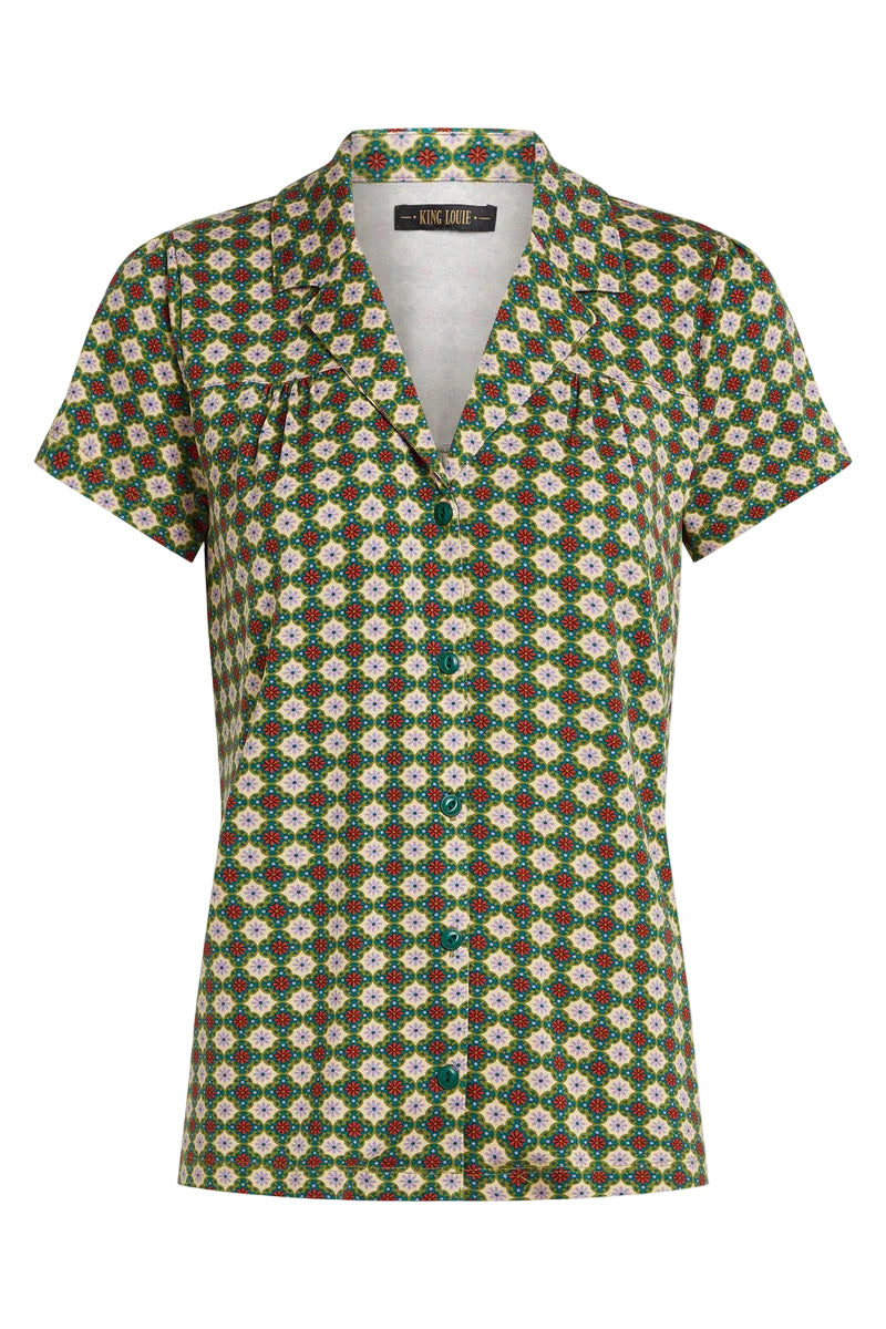 King Louie Tex Blouse Jade