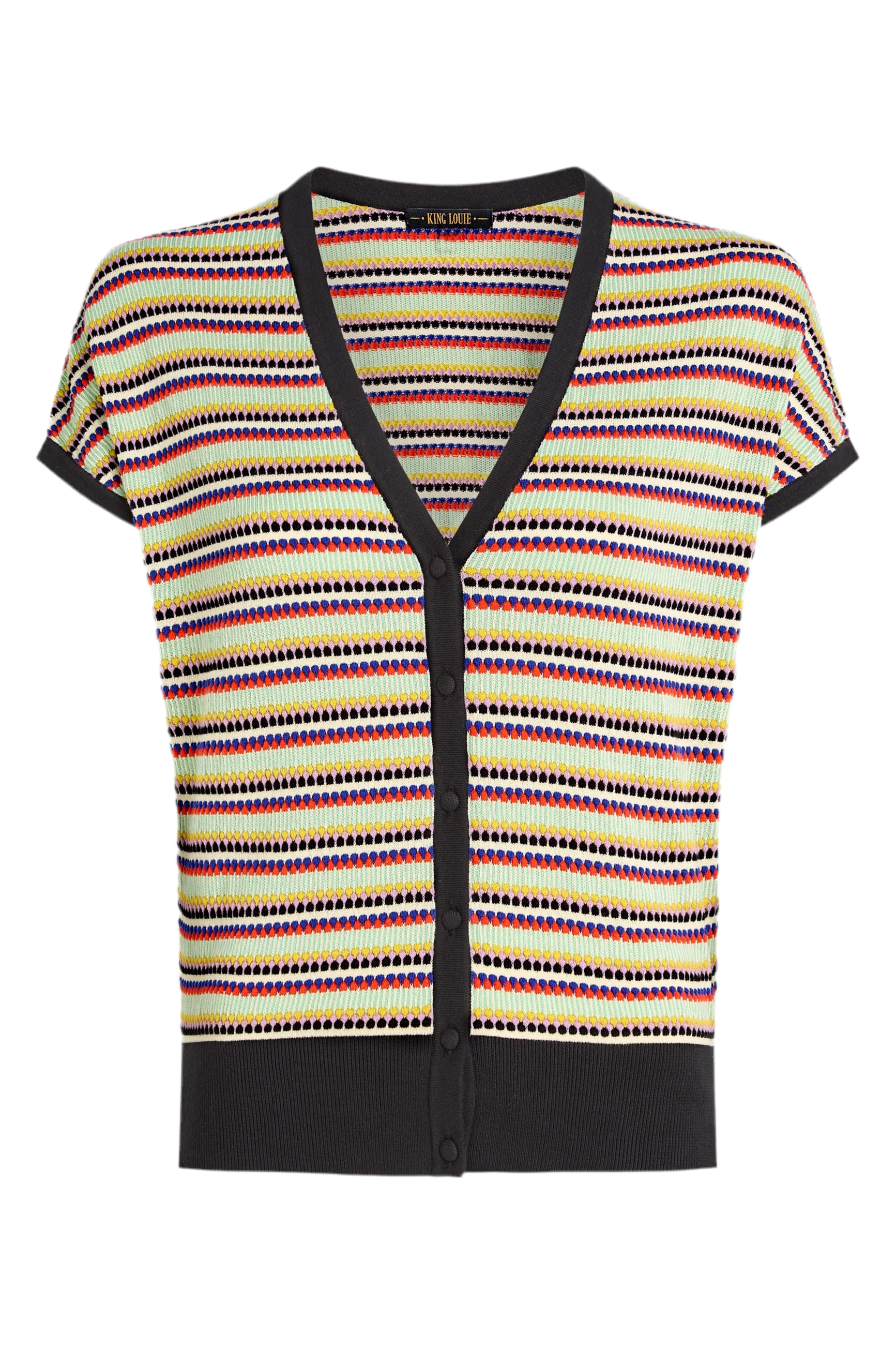 King Louie V-Button Top Rocca