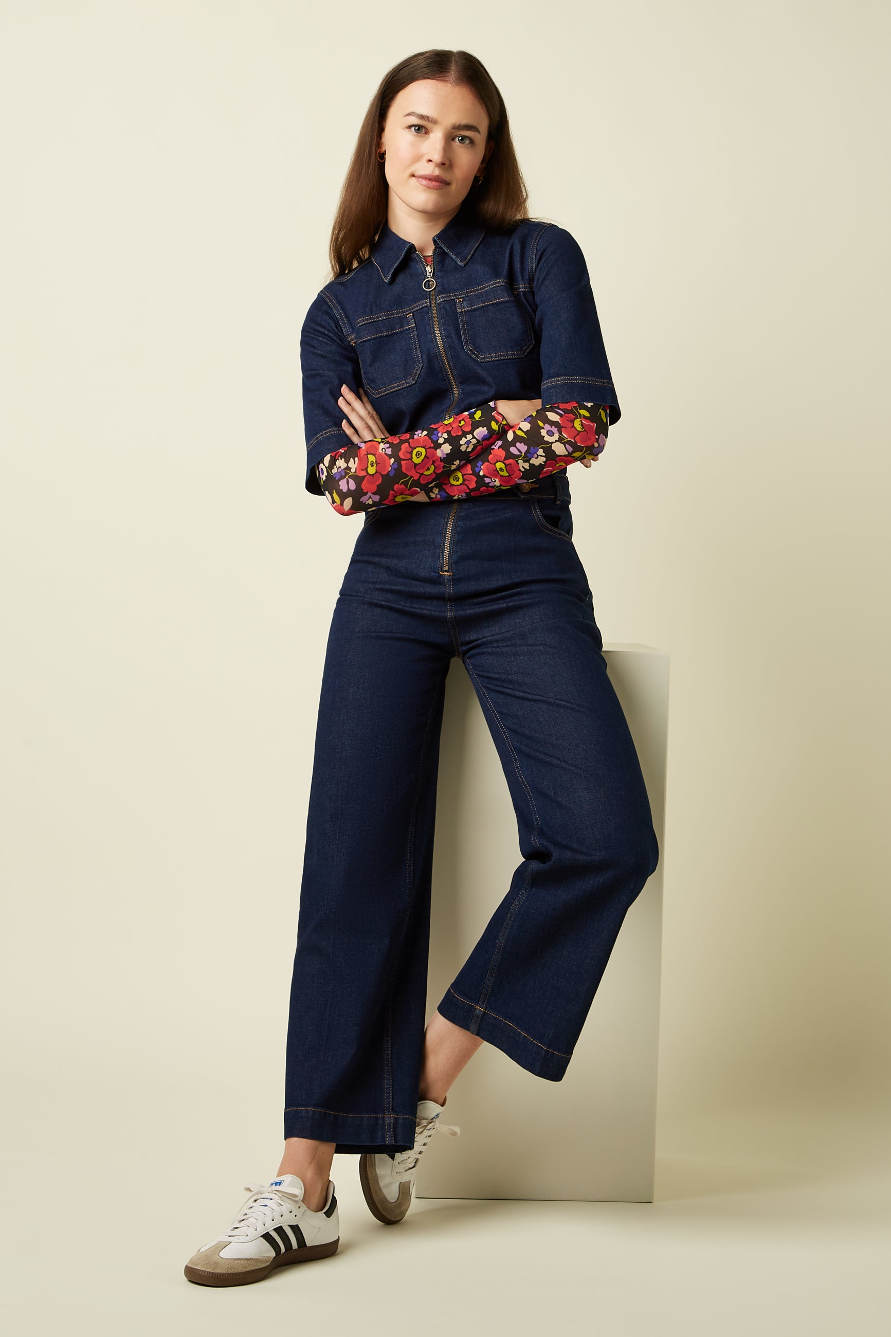 King Louie Zip Jumpsuit Onyx Denim