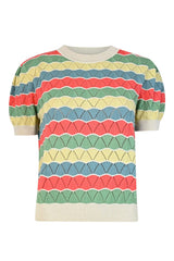 Palava Eve Knitted Top Multi Shell #farve_multi-shell