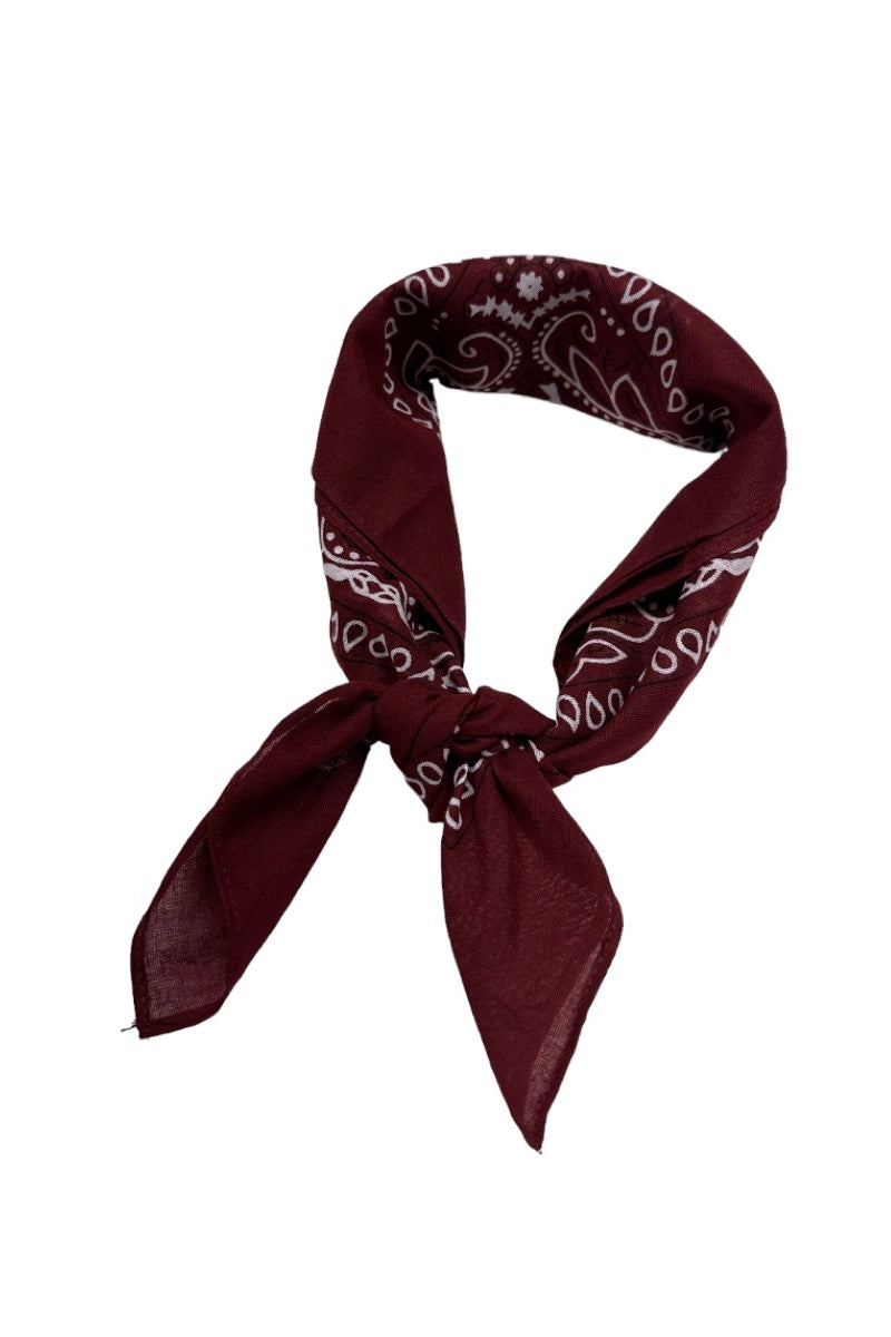 Sophies Bandana Tørklæde #farve_wine