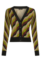 King Louie Cardigan Deep V Razzle