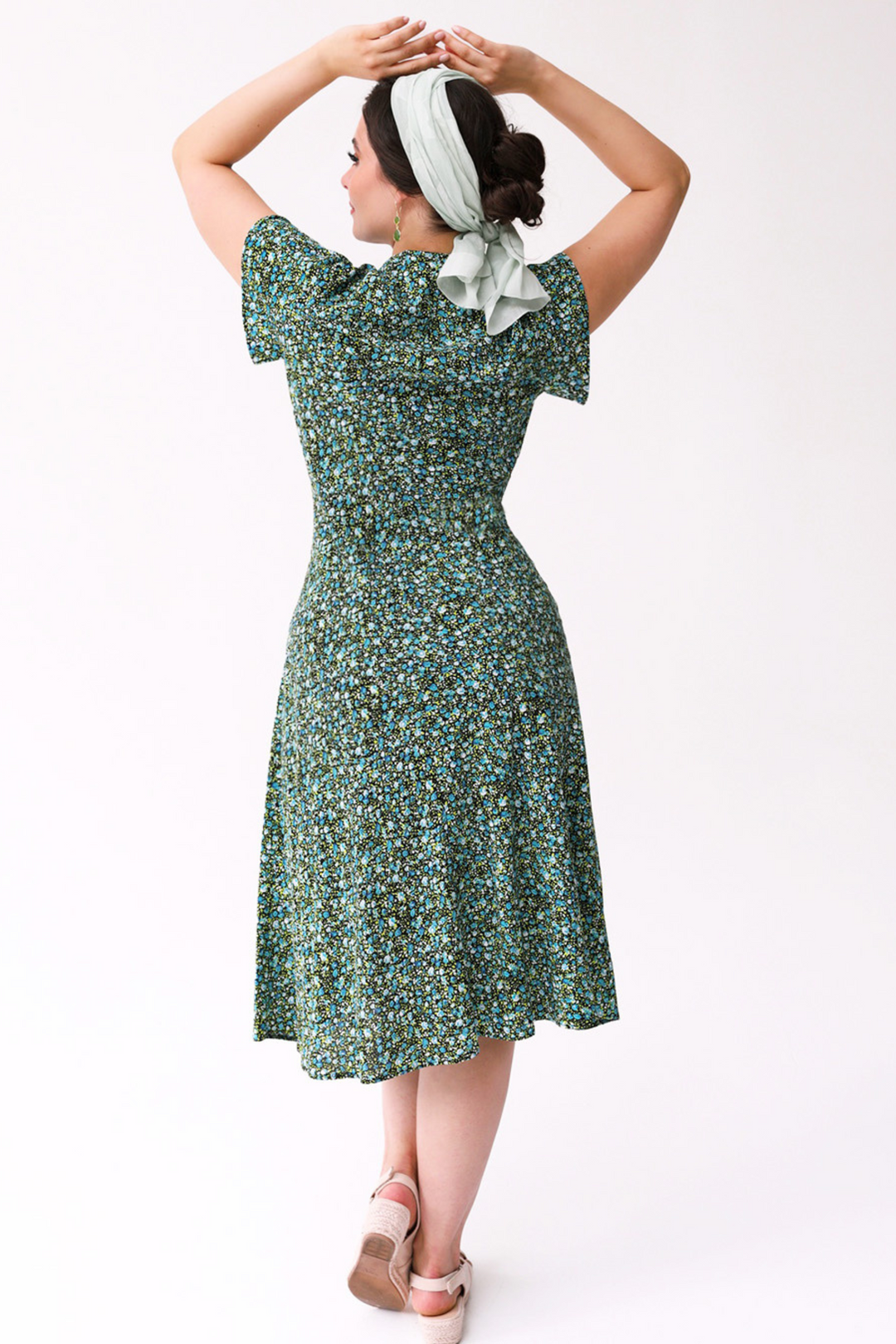 Pretty Retro Tea Dress Mini Rose