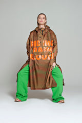 Rainkiss Rain Poncho - Breton Brown Green