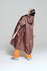 Rainkiss Rain Poncho - Breton Brown Blue