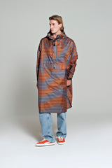 Rainkiss Rain Poncho - Breton Brown Blue