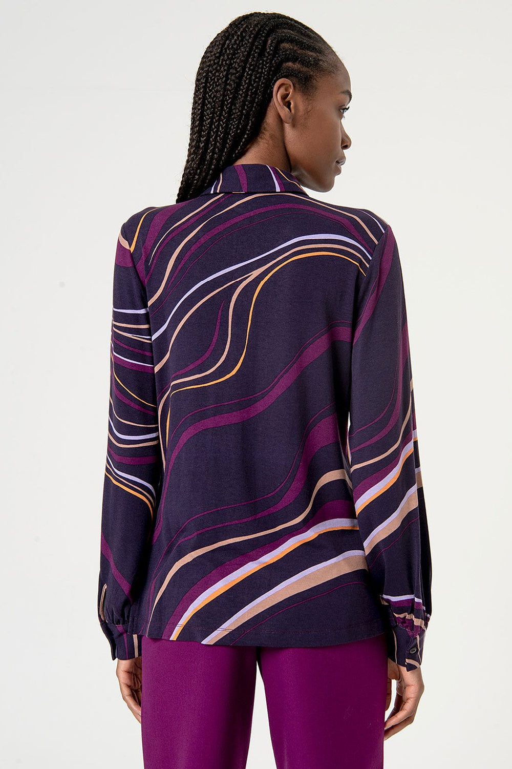 Surkana Alvi Long Sleeve Shirt #farve_purple