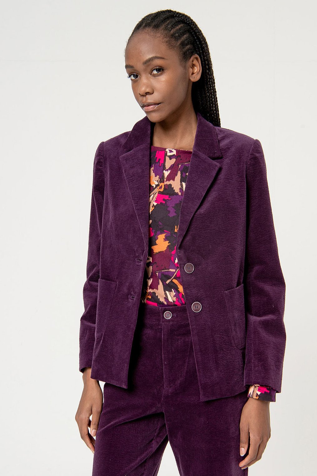Surkana Nepa Blazer Corduroy #farve_purple