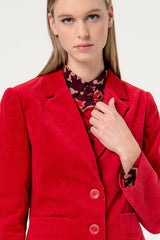 Surkana Nepa Blazer Corduroy #farve_red