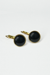 UrbanHippies Dots Øreringe Gold #farve_black
