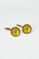 UrbanHippies Dots Øreringe Gold #farve_dandelion