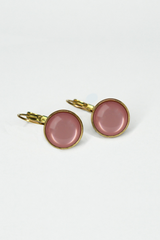 UrbanHippies Dots Øreringe Gold #farve_dusty-pink