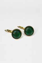 UrbanHippies Dots Øreringe Gold #farve_evergreen