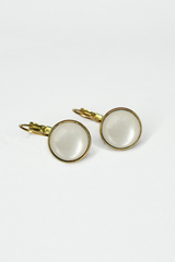 UrbanHippies Dots Øreringe Gold #farve_ivory