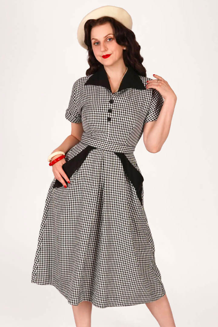Weekend Doll Sophia Dress Dogtooth