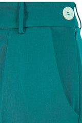 Weekend Doll High Waist Wide Leg Trousers Teal #farve_teal