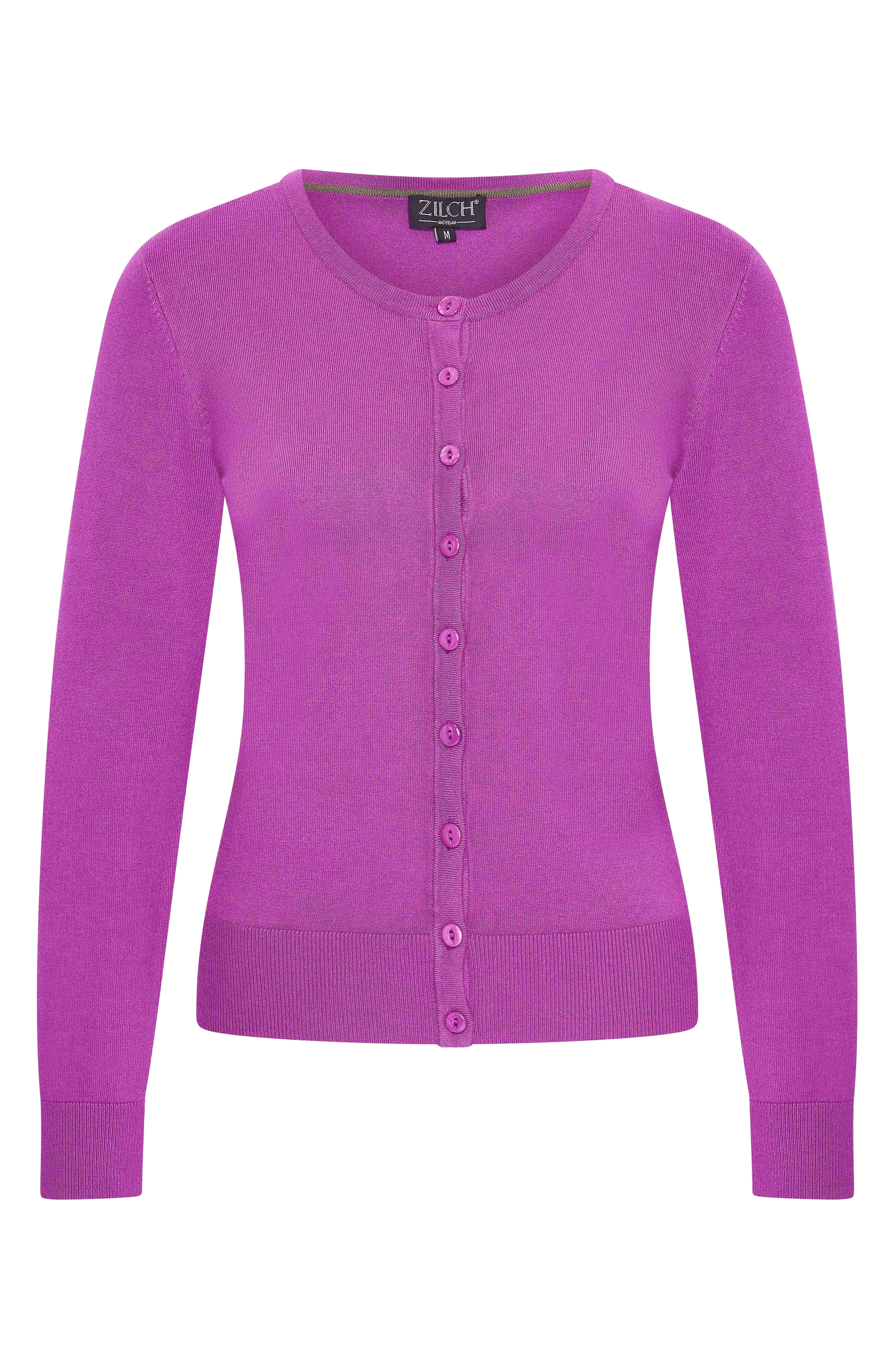 Zilch Bambus Cardigan Berry #farve_berry