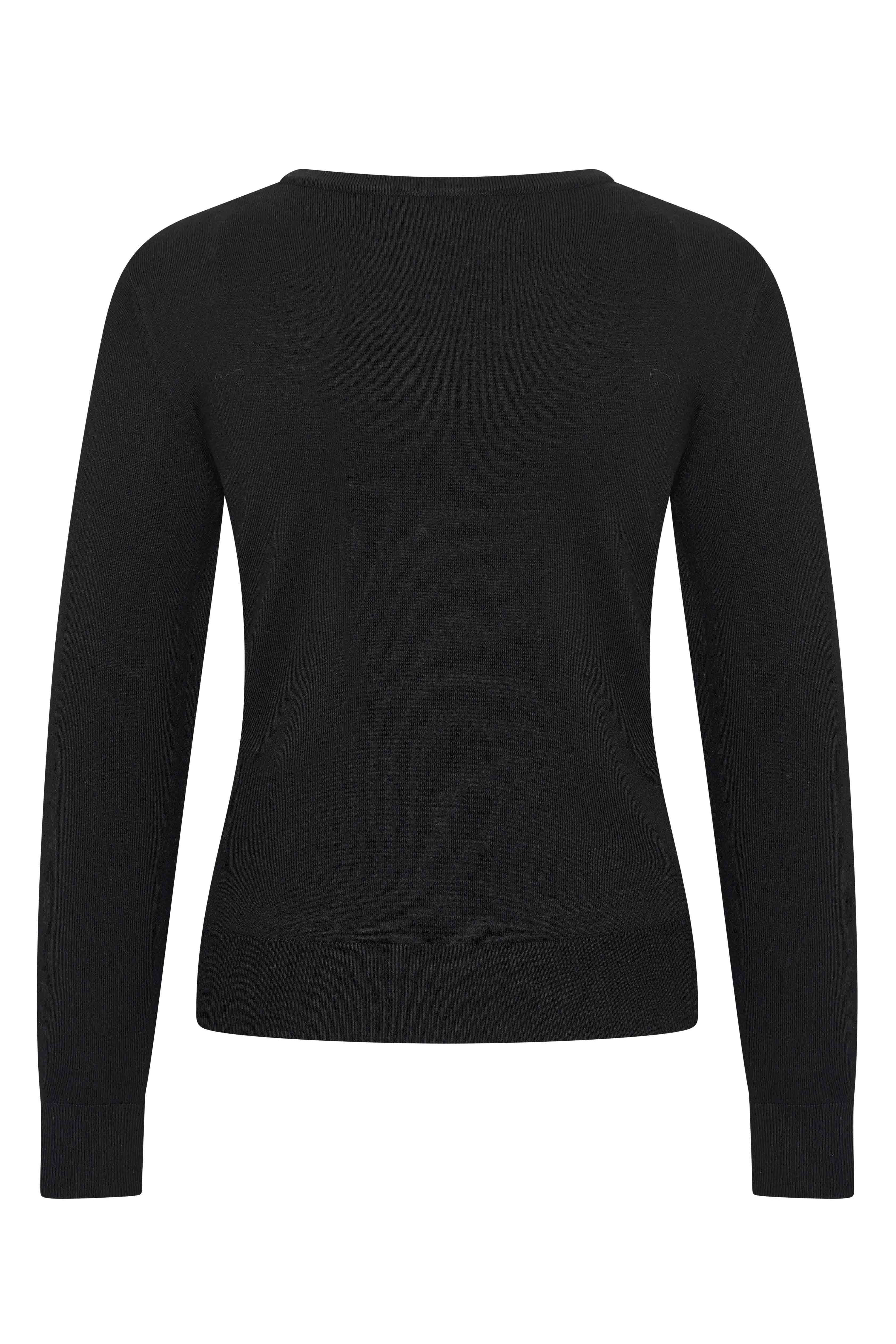 Zilch Bambus Cardigan Black #farve_black