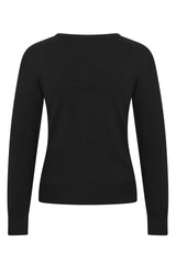 Zilch Bambus Cardigan Black #farve_black
