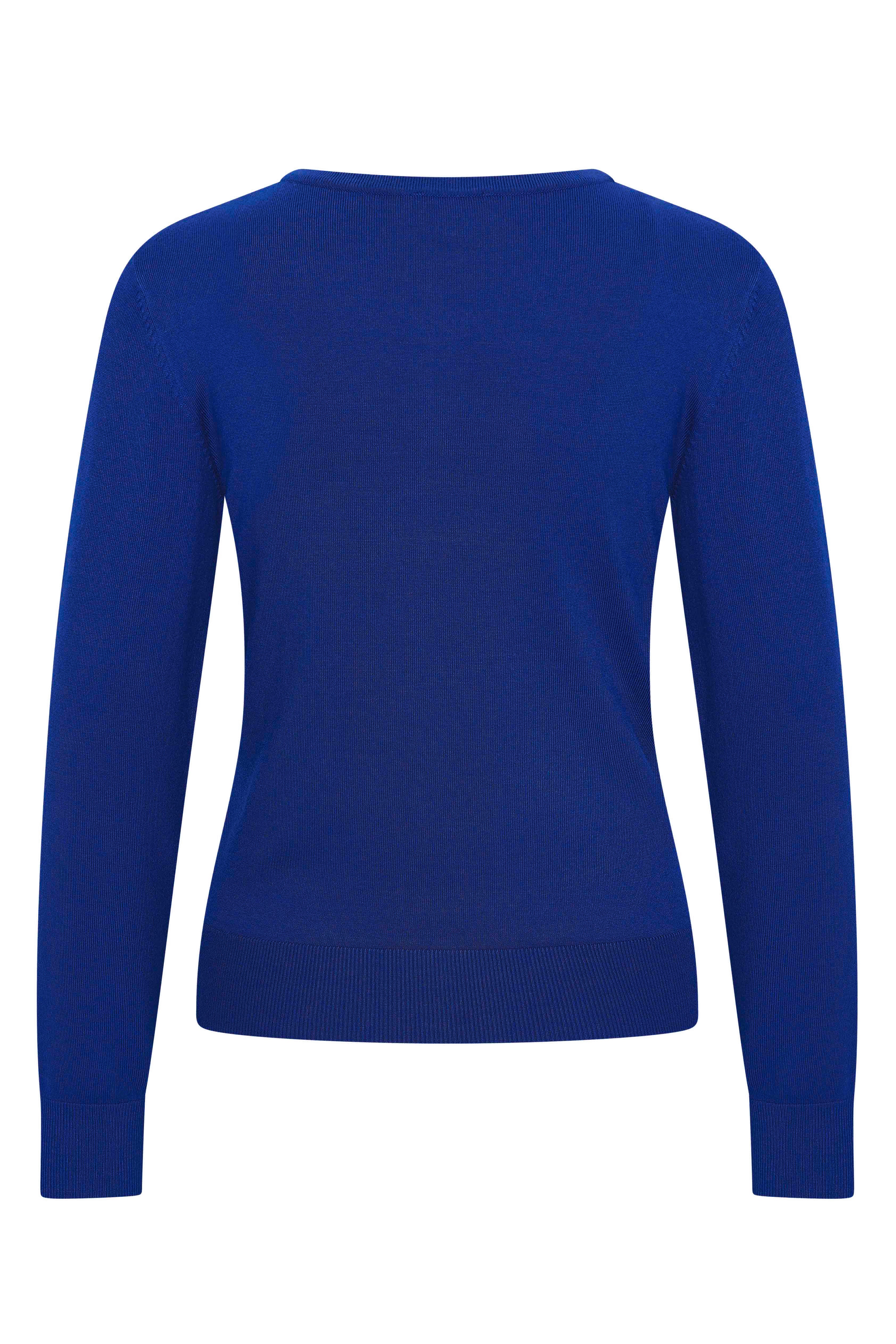 Zilch Bambus Cardigan Royal Blue #farve_royal-blue