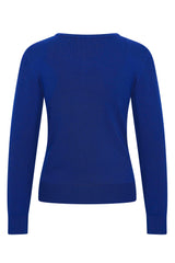 Zilch Bambus Cardigan Royal Blue #farve_royal-blue
