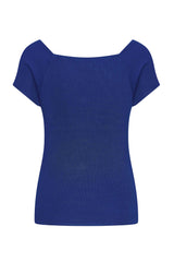 Zilch Bambus Top Royal Blue - Sophies.dk #farve_royal-blue