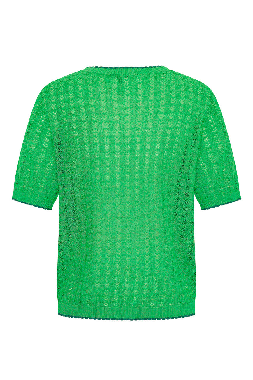 Zilch Knit Top Bright Green #farve_bright-green