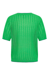 Zilch Knit Top Bright Green #farve_bright-green