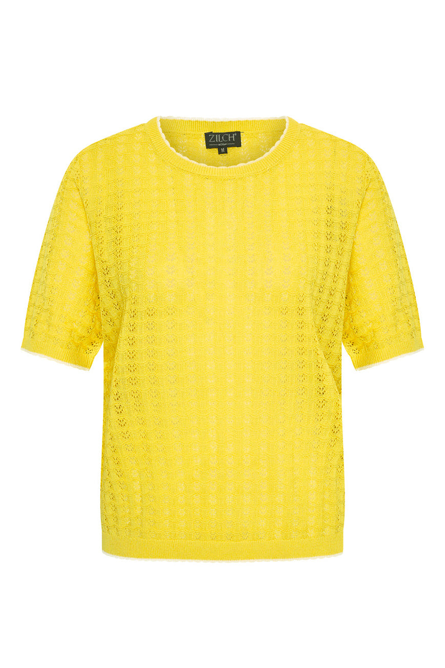 Zilch Knit Top Honey #farve_honey