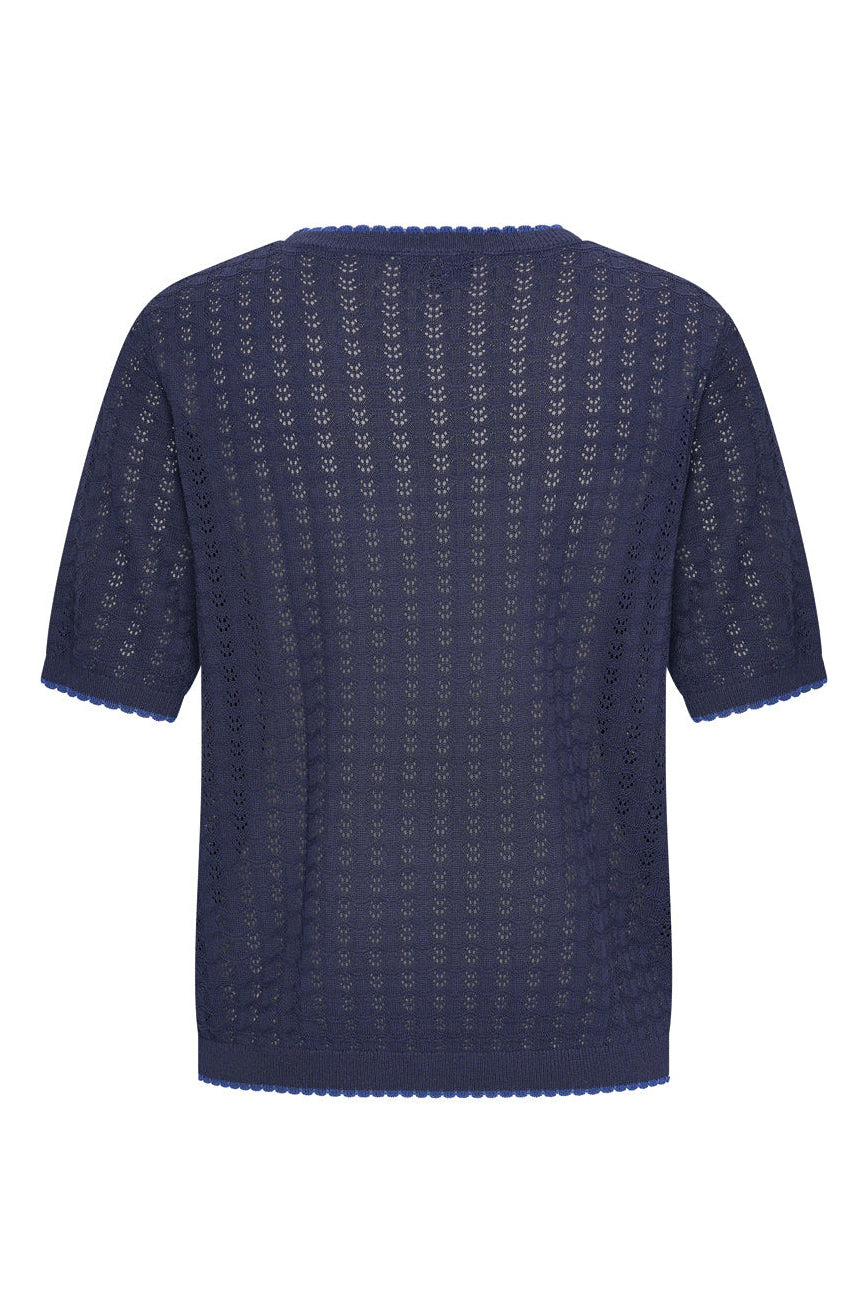 Zilch Knit Top Navy #farve_navy