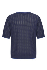 Zilch Knit Top Navy #farve_navy