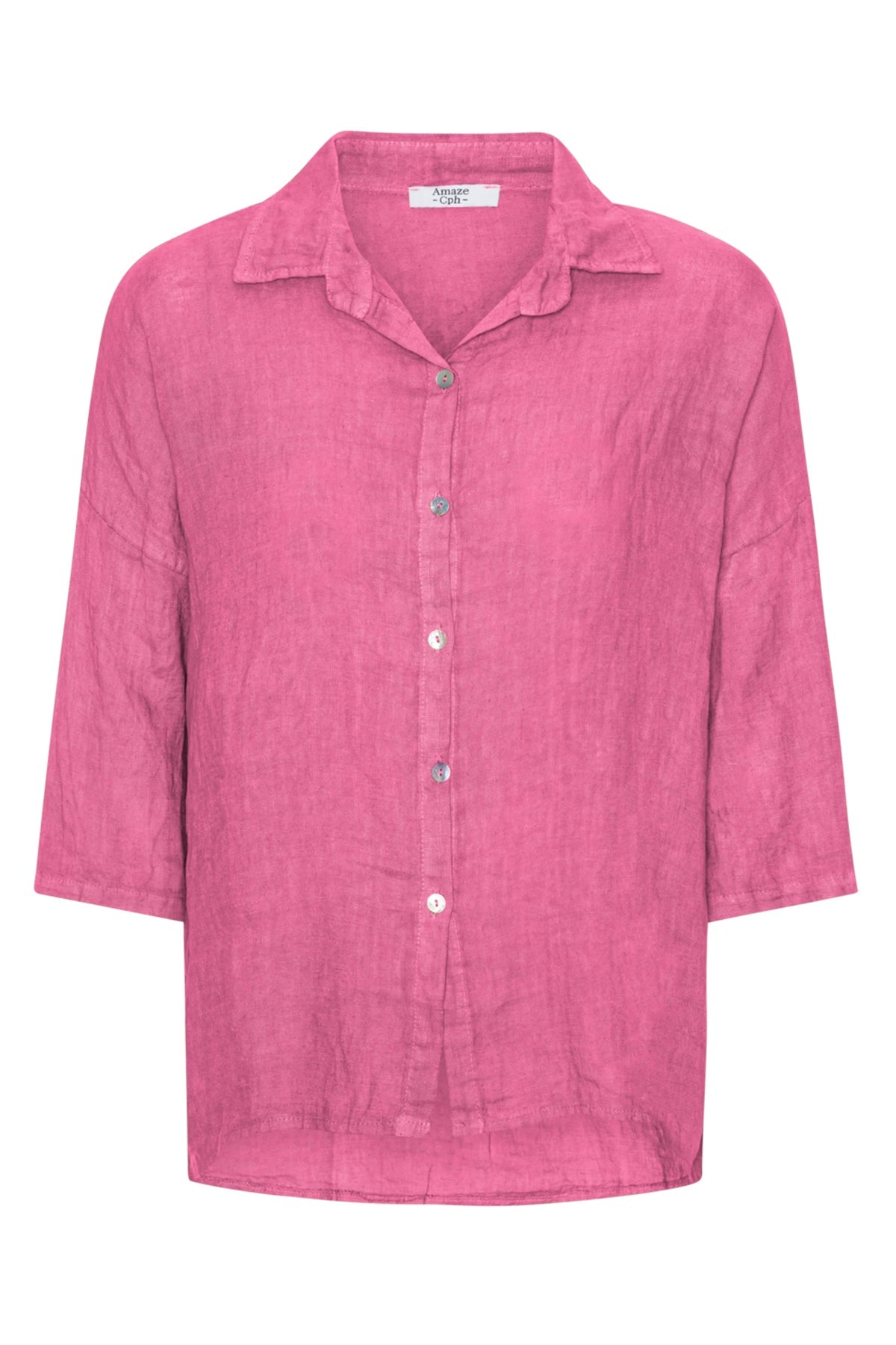 Amaze Hør Skjorte #farve_pink