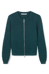 Sibin Linnebjerg Ane Cardigan #farve_petrol