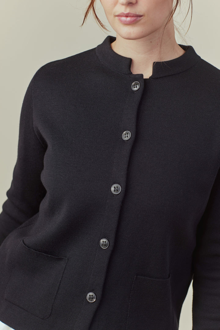 Sibin Linnebjerg Dell Cardigan - Navy - Sophies.dk #farve_navy