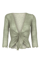 Sophies Ensfarvet bolero Light Army Grøn #farve_light-army