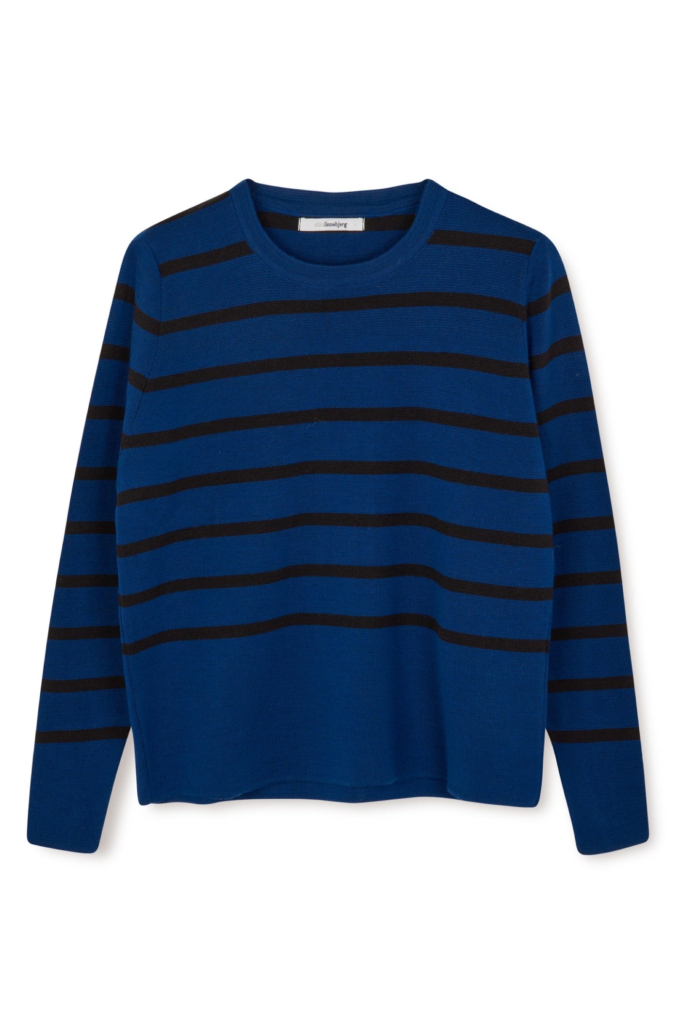 Sibin Linnebjerg Eloise Sweater #farve_dark-cobalt-black