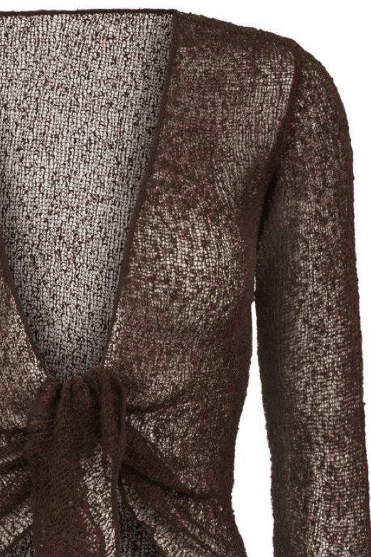 Sophies Ensfarvet bolero brun #farve_brown