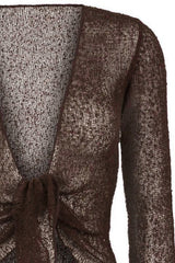 Sophies Ensfarvet bolero brun #farve_brown