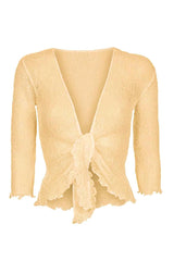 Sophies Ensfarvet bolero Cream #farve_cream
