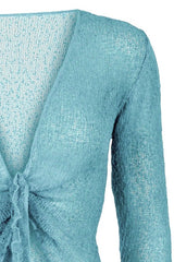 Sophies Ensfarvet bolero baby blå #farve_baby-blue