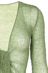 Sophies Ensfarvet bolero Sage Green #farve_sage-green