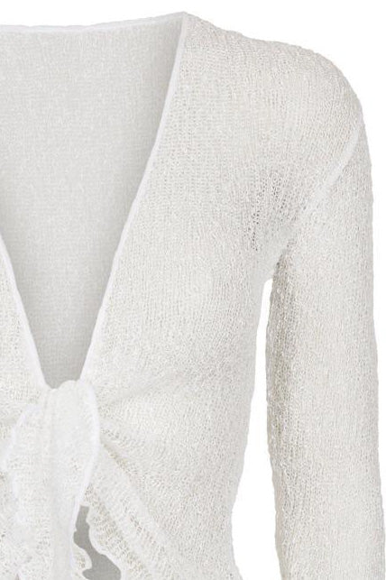 Sophies Ensfarvet bolero White Hvid #farve_white