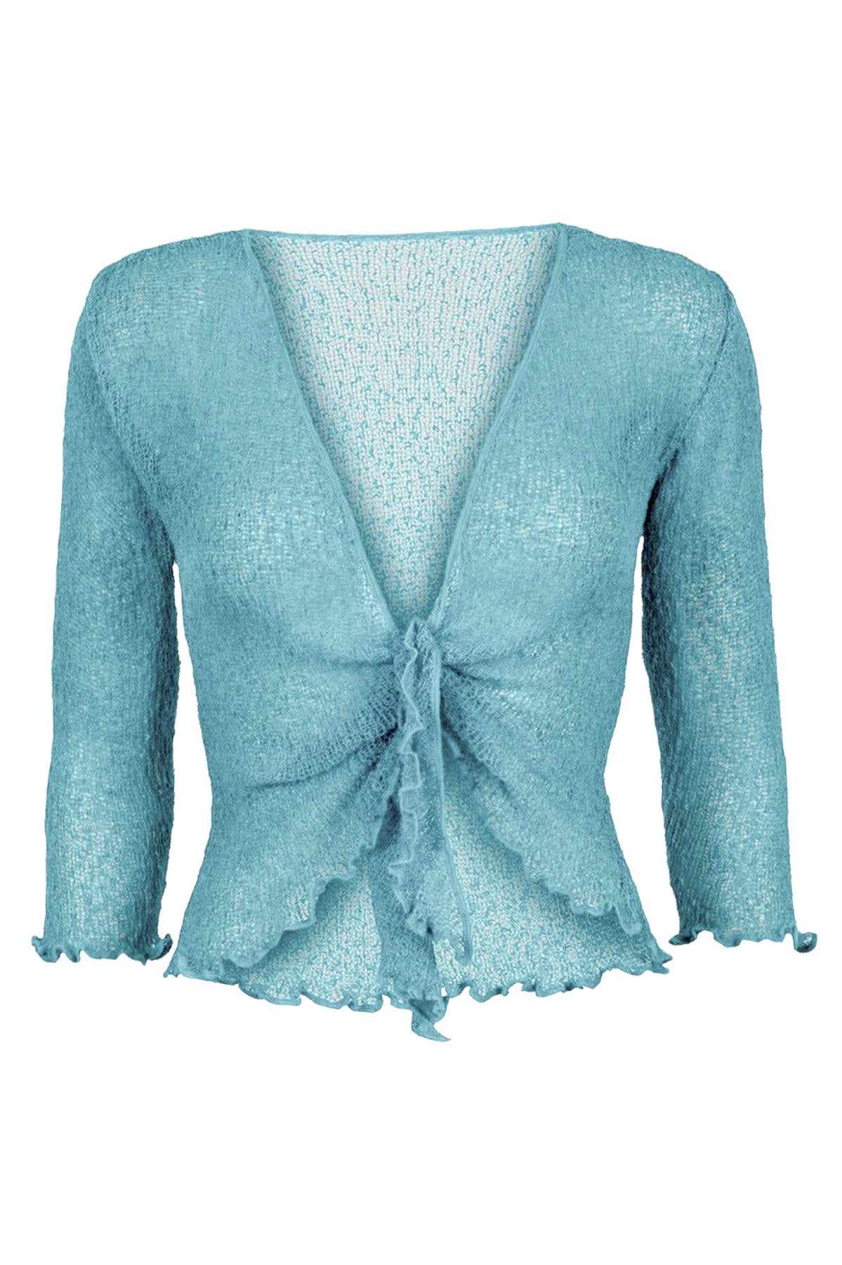 Sophies Ensfarvet bolero baby blå #farve_baby-blue
