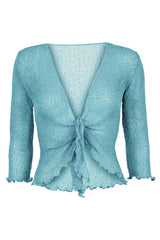 Sophies Ensfarvet bolero baby blå #farve_baby-blue