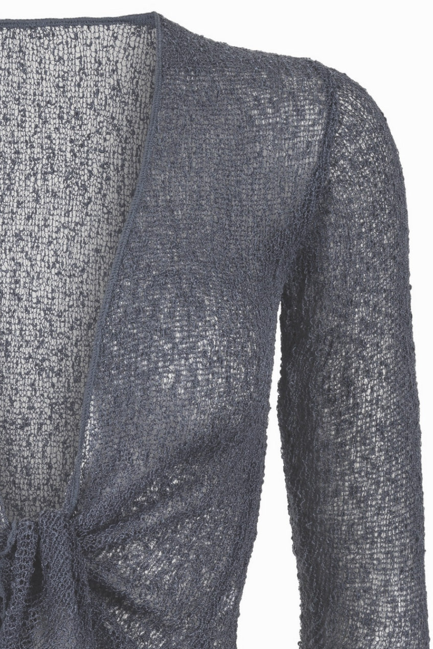Sophies Ensfarvet bolero Grey Grå #farve_grey