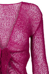 Sophies Ensfarvet bolero Dark Cerise #farve_dark-cerise