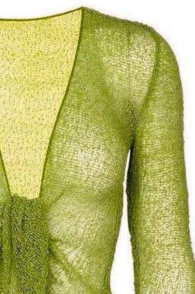 Sophies Ensfarvet bolero Kiwi Grøn #farve_kiwi